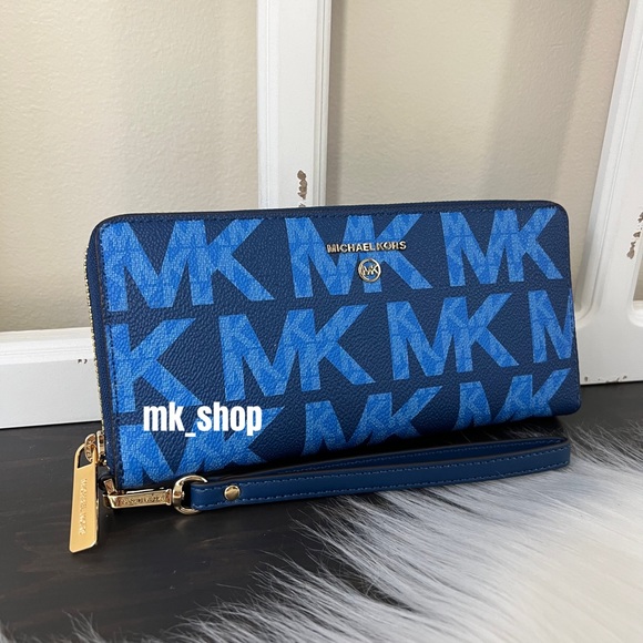 Michael Kors Jet Set Charm Large Travel Continental Wristlet Wallet - Picture 2 of 13